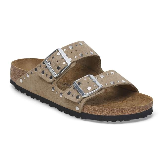 Birkenstock Arizona Rivets sandals in Taupe - main view
