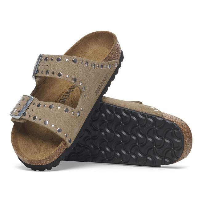 Birkenstock Arizona Rivets Taupe flexible EVA outsole